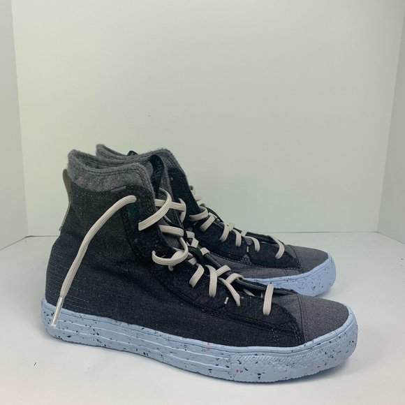 Converse Mens CTAS Crater Hi Canvas Renew 169418C Black/Dark Grey/Light Grey